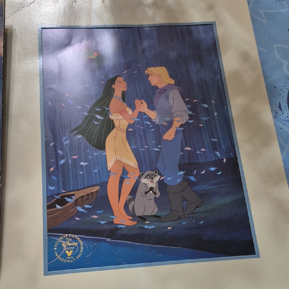 Disney Vibrant Pocahontas and John Smith Print